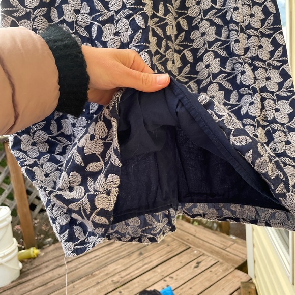 Super cute navy blue floral old navy lined dress - Picture 3 of 4